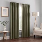 Eclipse Kendall Blackout Thermal Curtain Panel,Artichoke,95-Inch