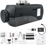 ShockFlo 12V 8KW Air Diesel Heater Portable Parking Heater Kit with Silencer Remote LCD Display, Diesel Heating Quiet for Car Trucks Boat Bus RV Trailer Campervan Yacht Caravan Touring Black