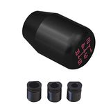 Manual 5 Speed Universal Gear Stick Shift Knob Racing for JDM Aluminum Shifter (Black)