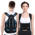 Back Brace Posture Corrector for Women Men, Adjustable Breathable Back Straightener Posture Corrector, Upper Back Support to improve poor posture and provide support for upper and lower backs (S)