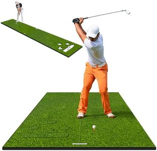 WICTTISPOSI Convertible 2-in-1 6x4.8ft Golf Hitting Mat & Golf Putting Mat, High-Elasticity Golf Practice Mat 150000+Swing for Driving Range Chipping Simulator, 1.22in Turf Mat Outdoor Indoor Use