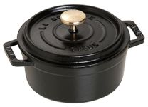 Staub Cast Iron Mini Cocotte, Round 12 cm, 0.25 L, Black