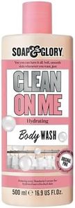 Soap & Glory Original Pink Clean On Me Body Wash - Rich, Creamy Shower Soap with Built-In Body Lotion for Maximum Hydration - Bergamot & Rose Scented Moisturizing Body Wash (500ml)