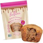 GoNanas Salted Caramel Oat Flour Banana Bread Mix, Suitable for Plant Based Vegan Diets, Gluten Free Dairy Free Snacks, Healthy Snacks For Adults, Muffin Mix, Nut Free, Cupcakes Dessert, NON-GMO, 1pk