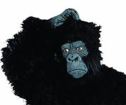 RG Costumes & Accessories, Inc. Scary Black Gorilla Ape Mask Costume Prop Adult Standard