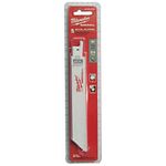 Milwaukee 48-00-5186 Super Sawzall Blade 24 Teeth per Inch 6