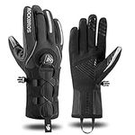 ROCKBROS Winter Gloves for Men Cycling Gloves Full Finger Touch Screen for Cycling Hiking Motorcycle