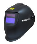 ESAB Buddy A11 Auto Darkening Welding Helmet with Fixed Shade DIN 4, 11 for MMA, MIG welding. Solar cells assist, Lithium Battery, 90×35mm viewing area Auto-on/off 0.1ms Switching time.