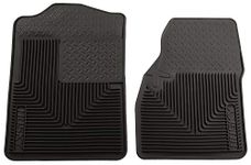 Husky Liners Heavy Duty Floor Mats | Front Floor Mats - Black | 51041 | Fits 1987-1991 Chevrolet Blazer, 1975-1986 Chevrolet C20/K20, 1994-2001 Ram 1500 2 Pcs