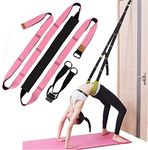 Back bend Assist Trainer - Improve Back and Waist Flexibility, Door Flexibility Stretching Strap, Home equipment for Ballet, Dance, Yoga, Gymnastics, Cheerleading, Splits (light pink)