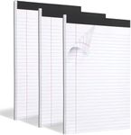 3 Pack Legal Pads Refills Note Pads, Writing Pads 8.5 x 11 Inches, Memo Pads Lined Writing Note Pads, Letter Size Legal Pad Wide Ruled Lined Pads Legal Rule for School Office（30 Sheet per Pads）