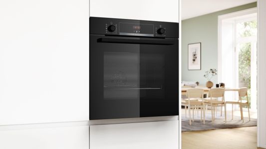 Bosch Series 4 Single Oven, 60cm – Black Electric Built-In