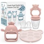 CLDY Baby Fruit Food Feeder - Breastmilk Popsicle Freezer Molds - Baby Food Storage Containers, Baby Food Freezer Trays for Toddler Teething & Infant Self Feeding