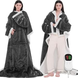 JKMAX Heated Electric Blanket Wearable Throw