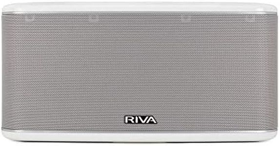 RIVA Upgraded Festival Wi-Fi Bluetooth Hi-Fi speaker, 10 drivers, 200 watts, Support Chromecast, Airplay2, Spotify streaming audio, Multi-room Music, Optical, USB and 3.5mm Aux-in Connectivity (White)