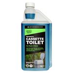 One Chem Professional Probiotic Cassette Toilet 1 Litre Concentrate, Up to 40 Doses, 2 in 1 Blue Fluid, Flush and Waste