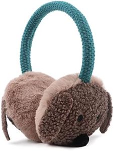 PESAAT Winter EarMuffs for Kids Outdoor Boys Knitted Ear Cover Plush Toddler Girls Ear Warmer 3-8 Years (Dog)