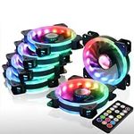 DS 6Pack 120MM RGB PC Cooling Fans,