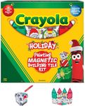 CreateOn Crayola PaintOn Holiday Magnetic Tiles, Magnetic Kids’ Building Toys, STEM Learning Travel Toys for Boys and Girls, 18-Piece Set