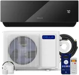 DELLA Umbra Series 12000 BTU Mini Split AC Wifi Enabled Work with Alexa 17 SEER2 Energy Saving Cools Up to 550 Sq.Ft & Pre-Charged Heat Pump Ductless Inverter System (R32 refrigerant)