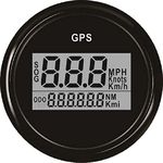 ELING Warranted Digital GPS Speedometer Odometer Gauge for Car Boat Motorbike With Backlight 2 inches(52mm) 12V 24 Volt