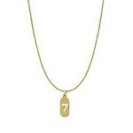 Aoloshow Gold Plated Number 7 Neckl