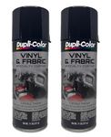 Dupli-Color High Perf Gloss Black Vinyl Fabric Coating, 22 oz, Lacquer, Indoor and Outdoor, Crack Resistant
