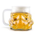 Thumbs Up Original Stormtrooper Beer Glass, Transparent, 1 Pint Size (600ml), Original Fan Merchandise, Perfect Birthday Gifts for Men and Women, Perfect for Collectors and Beer Enthusiasts