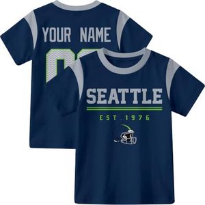 INAOO Seattle T-Shirt for Kids Clothes Short Sleeve Custom Gifts