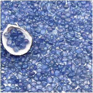 BXI 2.2 Lbs Small Aquarium Substrate Gravel Sand, Polished Smooth Fish Tank Gravel, Colorfast Uncoated Vibrant Blue Sea Glass, Decorative Stones for Vase Fillers, Fairy Garden, Potted Plants