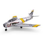 E-flite RC Airplane UMX F-86 Sabre 30mm EDF BNF Basic Transmitter Battery and Charger Not Included EFLU7050