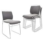 VACYOVKE 4 Pack Stacking Chairs 110