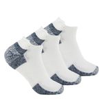 Thorlos Unisex J Running Thick Padded Rolltop Sock, White (3 Pack), Large