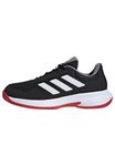 adidas Court Spec 2 Tennis Shoes, Core Black/Cloud White/Scarlet, 8 UK