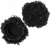 Wanfoou 2 Pcs Puff Afro Ponytail Dr