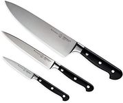 Messermeister Meridian Elite Starter Knife Set - Includes 8" Chef's Knife, 6" Utility Knife & 3.5" Paring Knife - Rust Resistant & Easy to Maintain