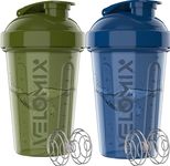 -2 Pack- 20 oz Protein Shaker Bottles for Protein Mixes - 2x Wire Whisk | Leak Proof Shaker Cups for Protein Shakes and Pre Workout | Protein Shaker Bottle Pack