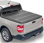 FeeTUO Flip-Up Tonneau Cover Compatible with 2022-2025 Ford Maverick, 4.5ft (54.4") FRP Hard Folding Truck Bed Cover No-Drill 100% Bed Access