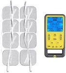 TensCare Sports Tens + 1 Pack of 12 Electrode Pads- TENS + EMS Muscle Stimulator in one unit, 55 programs including Pain Relieve, Muscle Toning and Massage, Dual Channel, for Professional and Home Use