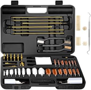 BESTNULE Universal Cleaning Kit for Rifles, Pistols, Cleaning Kits for All Tools, Cleaning Supplies with Brass Rods and Portable Case