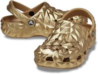 Crocs Unisex Adult Classic Metallic Geometric Clog, Gold US M9W11