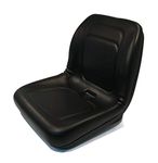 The ROP Shop | Black High Back Seat for Ariens & Gravely 03829400, 09210500, 09214500, 09230000