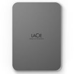 LaCie Mobile Drive Secure 4TB, Portable External Hard Drive 2.5", PC Mac iPad & iPhone, Data Rescue Service (STLR4000400)