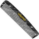 Aséptiqo Comb - Premium Compact & Easy to Clean Multi Purpose Styling & Detangling Hair Comb for Men, Women, Kids - Ideal for Straight, Thin and Short Hair, Wet or Dry, Peigne (Midnight Onyx) (Comb)