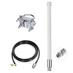 Weatherproof 868mhz LoRa Gateway 8dBi Antenna 858mhz-878mhz Omni-Directional Glass Fiber LoRaWan Antenna with 5M/16.4FT Cable for Bobcat RAK Helium Hotspot HNT Miner