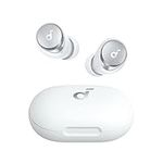 Soundcore by Anker Space A40 Auto-Adjustable Active Noise Cancelling Wireless Earbuds, Reduce Noise by Up to 98%, 50H Playtime, Comfortable Fit, App Customization, Wireless Charge (White)