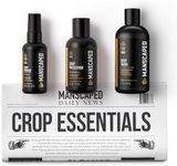 MANSCAPED™ Crop Essentials, Male Care Hygiene Bundle, Includes Crop Cleanser™ Invigorating Body Wash, Crop Preserver™ Moisturizing Ball Deodorant, Crop Reviver™ Body Toner and Disposable Shaving Mats