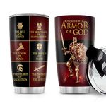 Jesuspirit Christian Gifts for Men, Women - Christmas Gifts, Birthday Gifts For Men - Pastor Appreciation Gifts - Christian Coffee Mug - Armor Of God Stainless Steel Tumbler (Armor Of God, 20OZ)