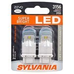 SYLVANIA - 3156 ZEVO LED White Bulb - Bright LED Bulb, Ideal for Daytime Running Lights (DRL) and Back-Up/Reverse Lights (Contains 2 Bulbs)