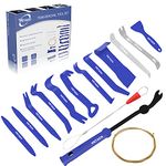 Auto Trim Removal Tools Kit, Wetado 15Pcs Car Panel Removal Tool Interior Trim Kit Fastener Rivet Remover Plastic Pry Tool Set - Removal of Car Door Panels, Fasteners, Molding, Dashboards, Wheel Hubs